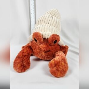 The Petting Zoo Orange Hermit Crab Stuffed Animal Plush.